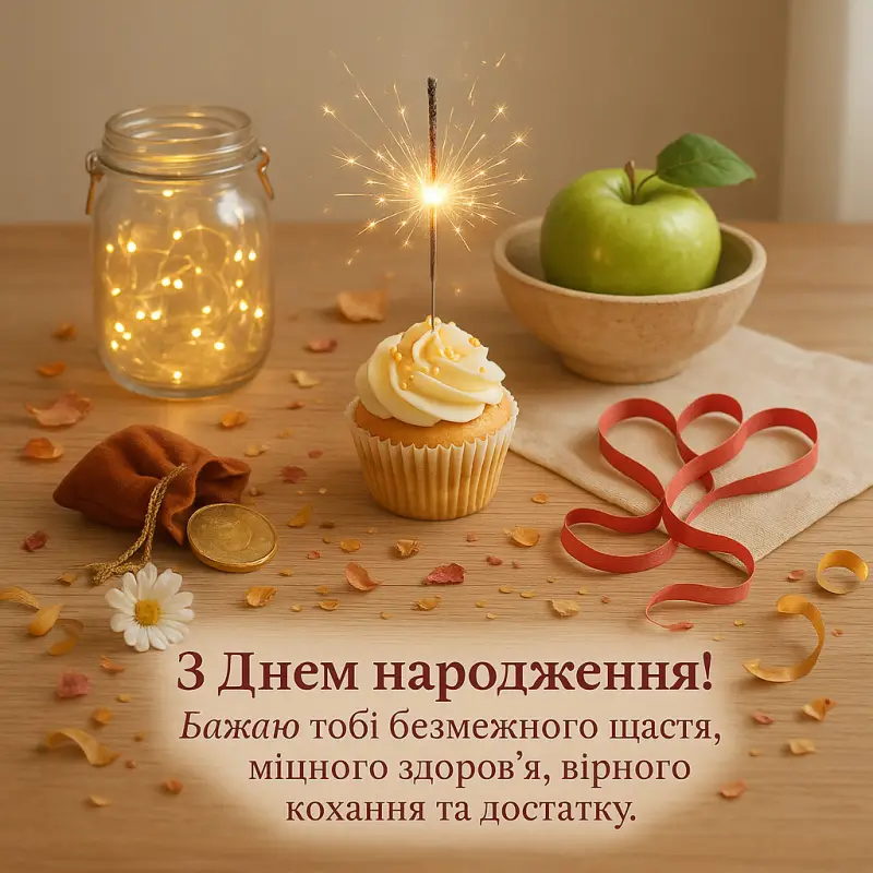 Привітання з днем народження своїми словами