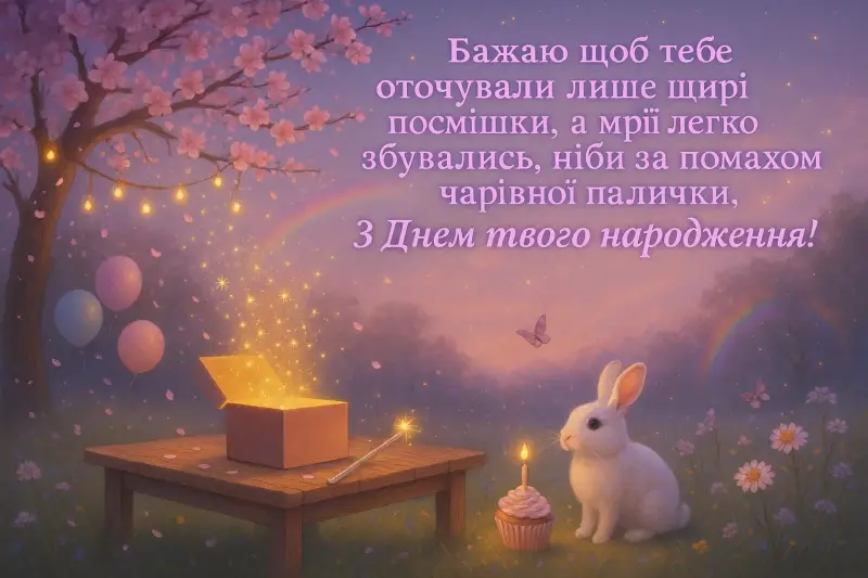 Привітання з днем народження своїми словами