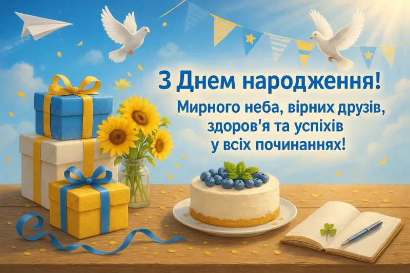 Привітання з днем народження своїми словами