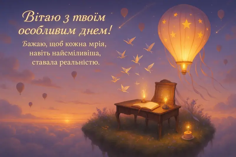 Привітання з днем народження своїми словами