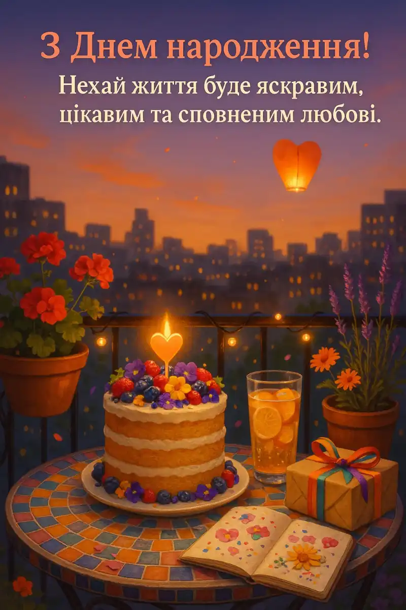 Привітання з днем народження своїми словами