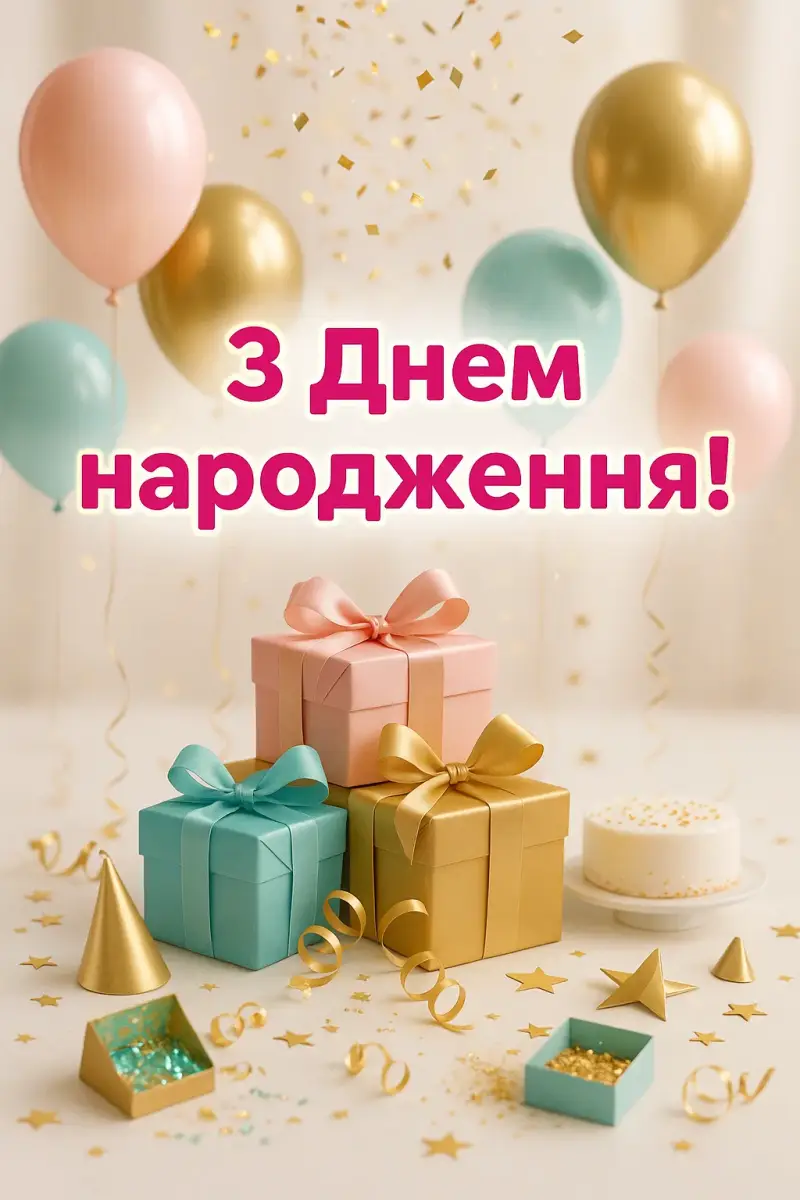 Привітання з днем народження своїми словами
