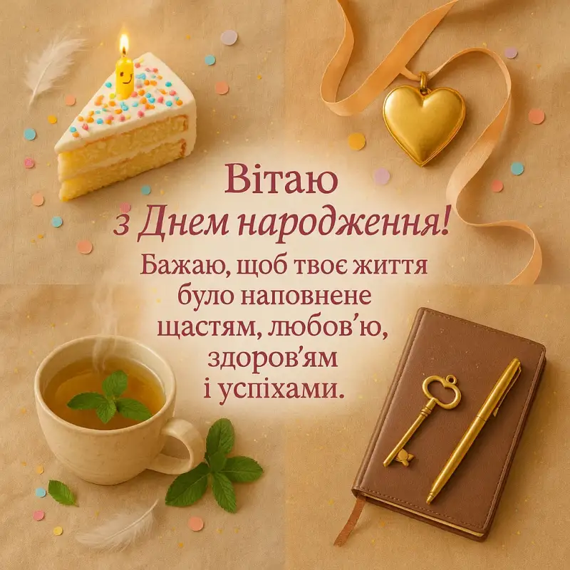 Привітання з днем народження своїми словами