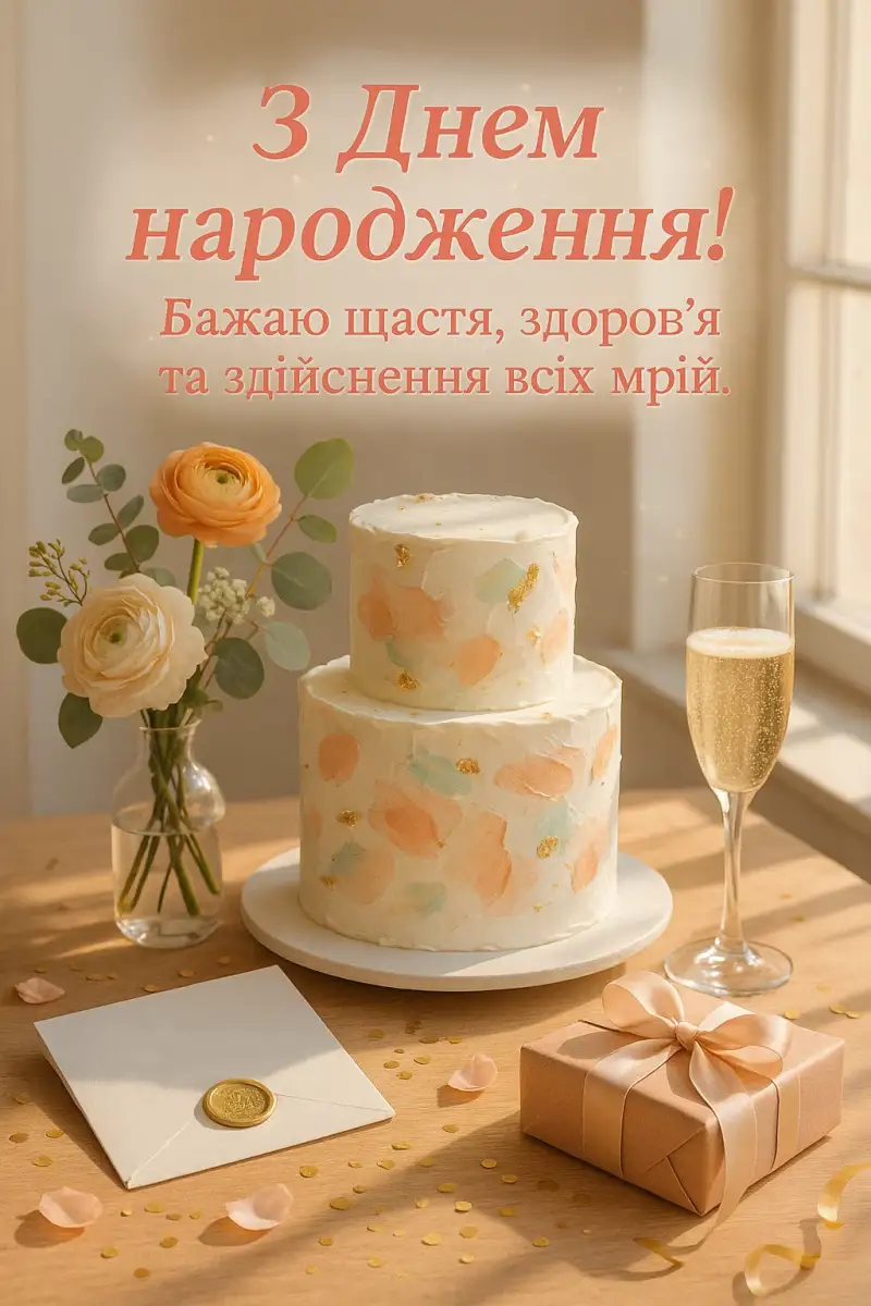 Привітання з днем народження своїми словами