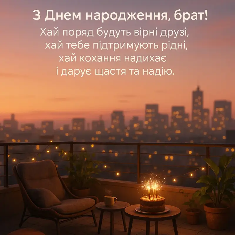 Зворушливе привітання з днем народження брату