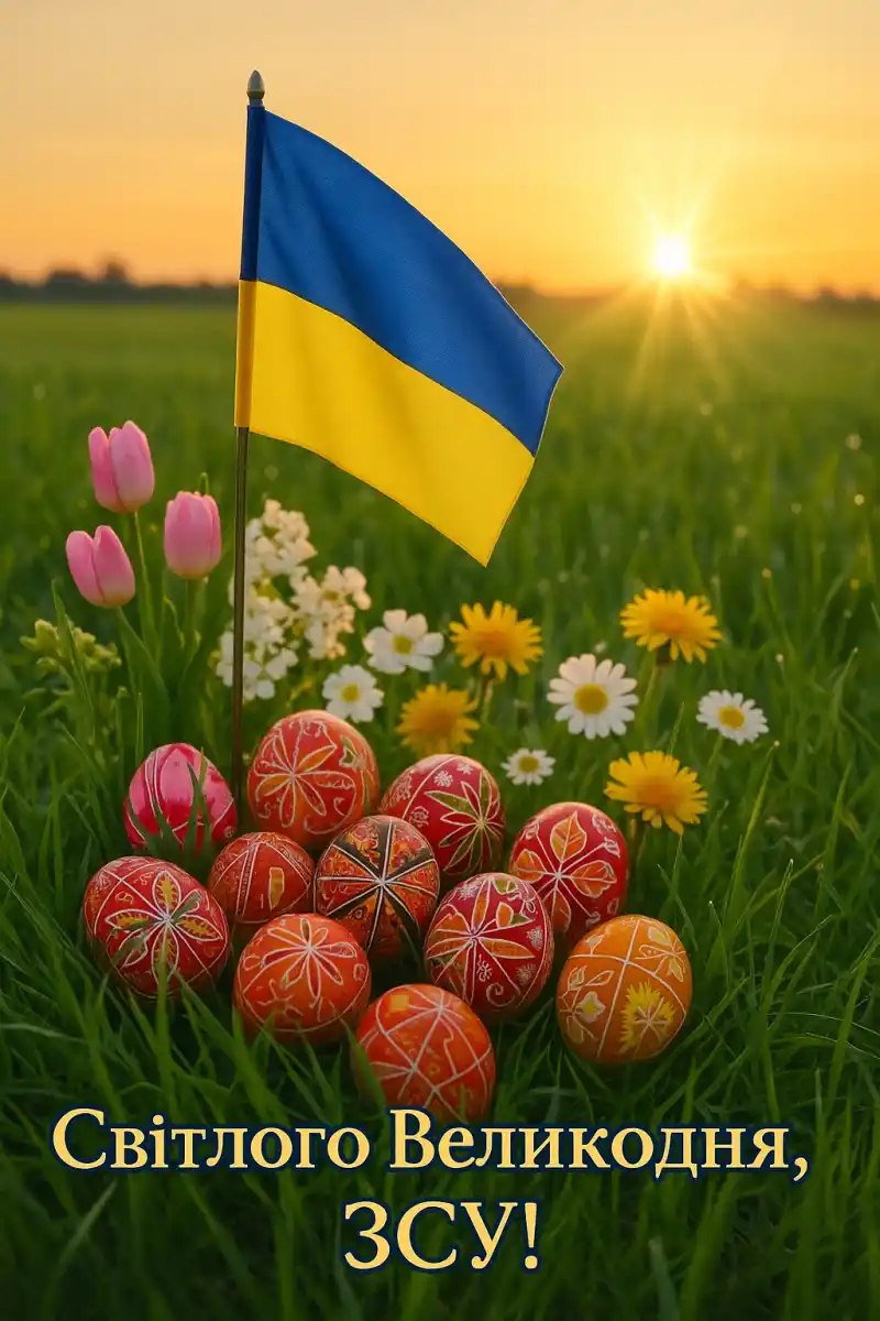 Привітання з Великоднем для ЗСУ