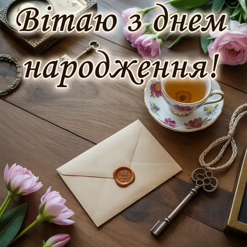 Короткі привітання з днем народження в картинках