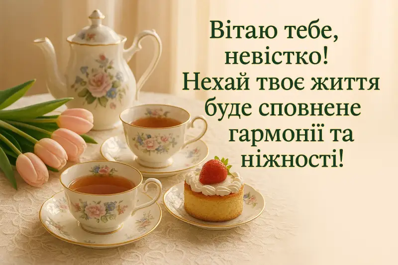 Привітання з днем народження невістки