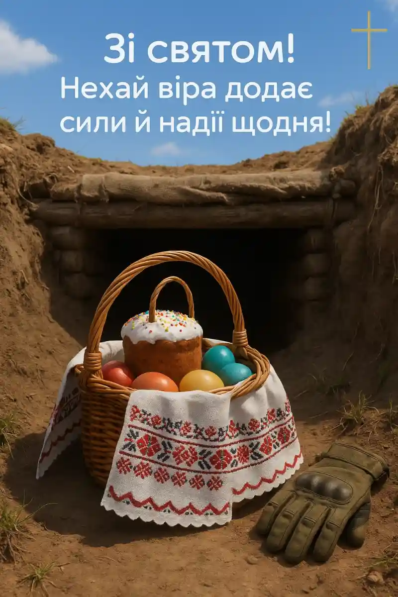 Привітання з Великоднем для ЗСУ