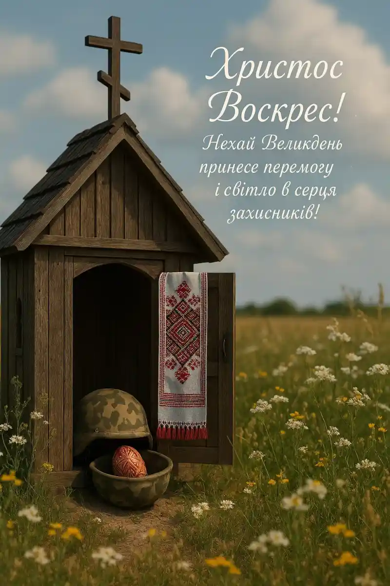 Привітання з Великоднем для ЗСУ
