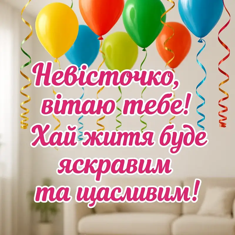 Привітання з днем народження невістки