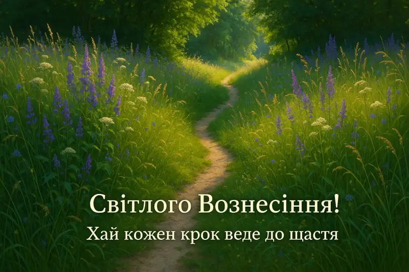 Привітання з Вознесінням Господнім українською