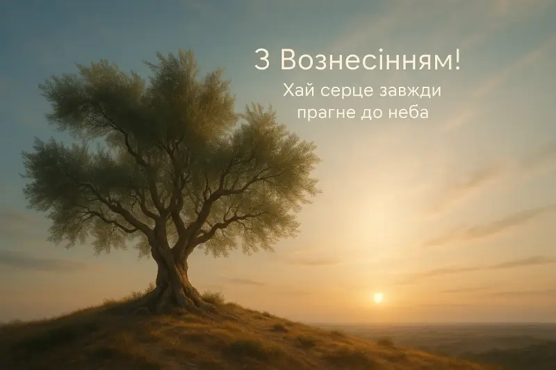 Привітання з Вознесінням Господнім українською